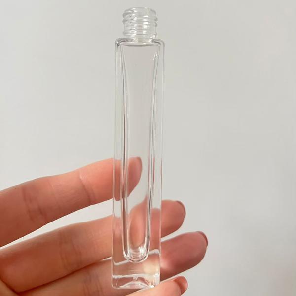 Customized 10ml Glass Round Perfume Spray Bottle With Sprayer and Over Cap
