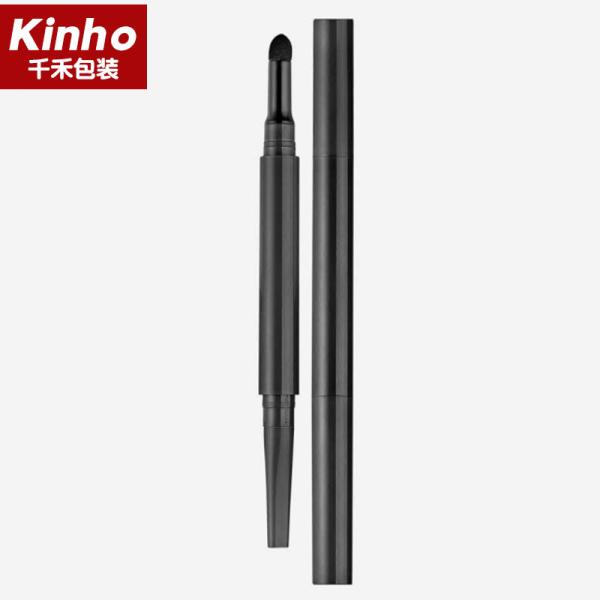 Quality Powder Sponge Empty Liquid Eyeliner Bottle 2 In 1 Double Ended Brow Pencil for sale