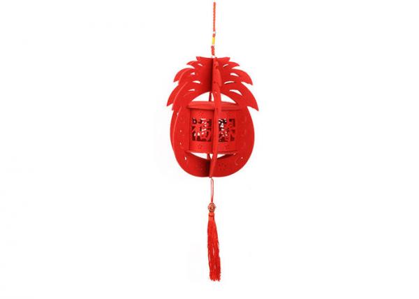 Quality 1pc Chinese New Year EN71 Felt Holiday Decorations Hang Lanterns for sale