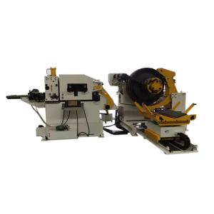 380V AC Uncoiler Straightener Feeder 2 In 1 Leveling And Decoiler Machine
