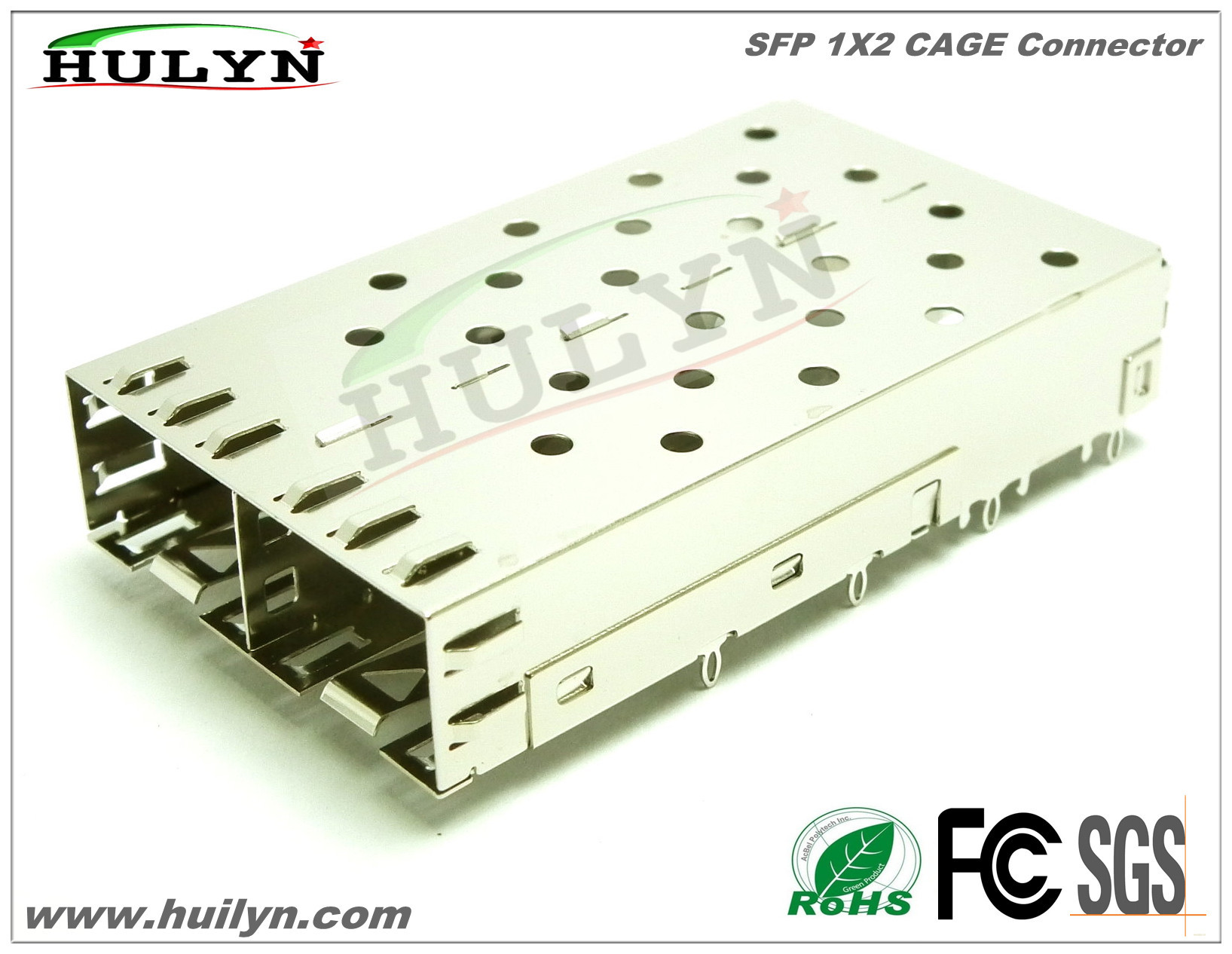 China SFP+ CAGE &amp; Connector SFP 1X2 CAGE PRESS-FIT wholesale
