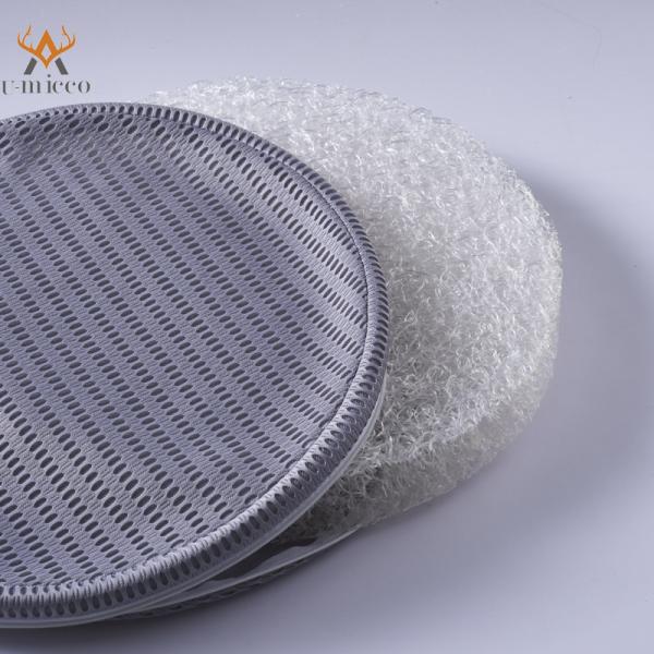Quality Non Slip Washable Grey Square Seat Cushion with Polyester Fabric and Cotton for sale