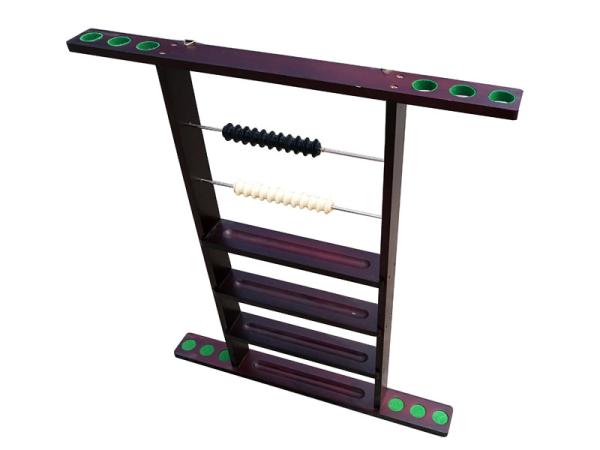 Quality Billiard Cue Rack Wall Mount , 6 Pool Cue Wall Holder Wall Rack With Clips for sale
