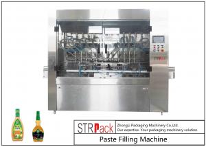 China Automatic Paste Filling Machine For Condiment , 350G Piston Salad Dressing Filling Machine wholesale