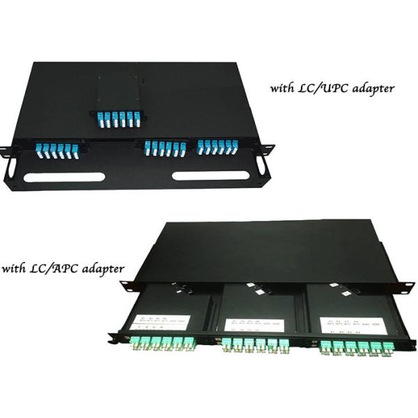 Cassette 96 Cores Fiber Optic MPO MTP Patch Cord 1U 19" High Density Patch Panel