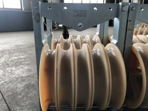 China 660 Mm Large Diameter Wheels Sheaves Bundled Wire Conductor Pulley Stringing Block wholesale