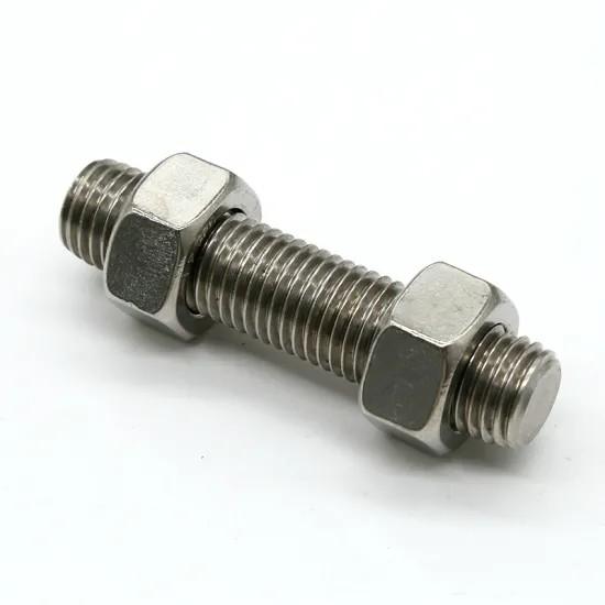 Quality Stainless Steel 321 Plain Finish Threaded Stud Bolt ASTM A193 B8T Stud Bolts For Flanges for sale