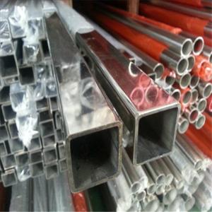 China 201 Polish Surface Stainless Rectangular Tubing , Industrial Steel Pipe HL Finished wholesale