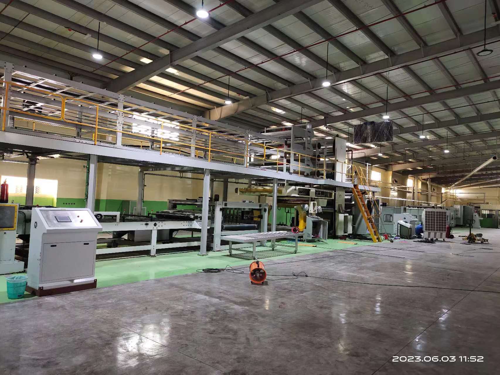 220v Single Facer Line 1400 1600 1800 Mm 2 Ply Paper Bag Making Machine 150m/min 30days