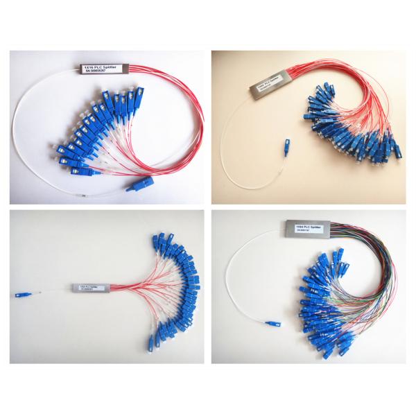 1×64 PLC SM Fiber Optic Cable Coupler For FTTP / FTTH / FTTN / FTTC