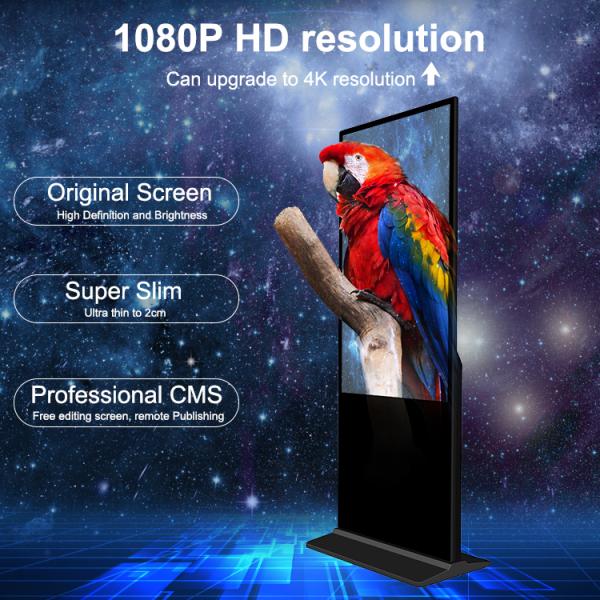 65 Inch Indoor Dual Screen Lcd Advertising Display Kiosk