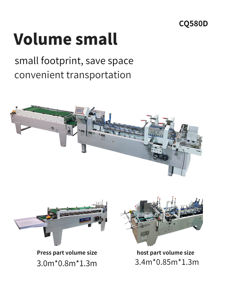 Video Feedback Semi Auto Folder Gluer Machine for Timely Delivery and Side Glue Folding