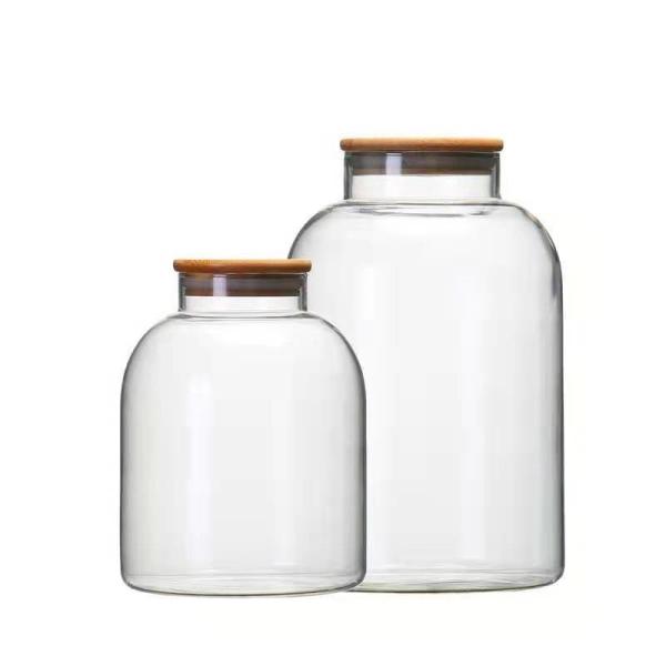 Mouth Blown 3200ml Borosilicate Glass Storage Containers