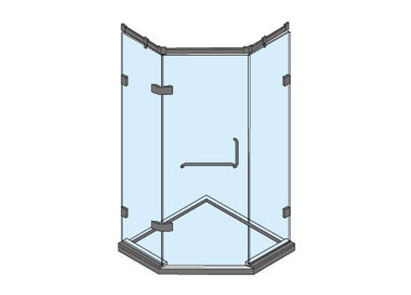 Frame Less Shower Door Hinges Self Closing And Bidirectional Open For Office Gate