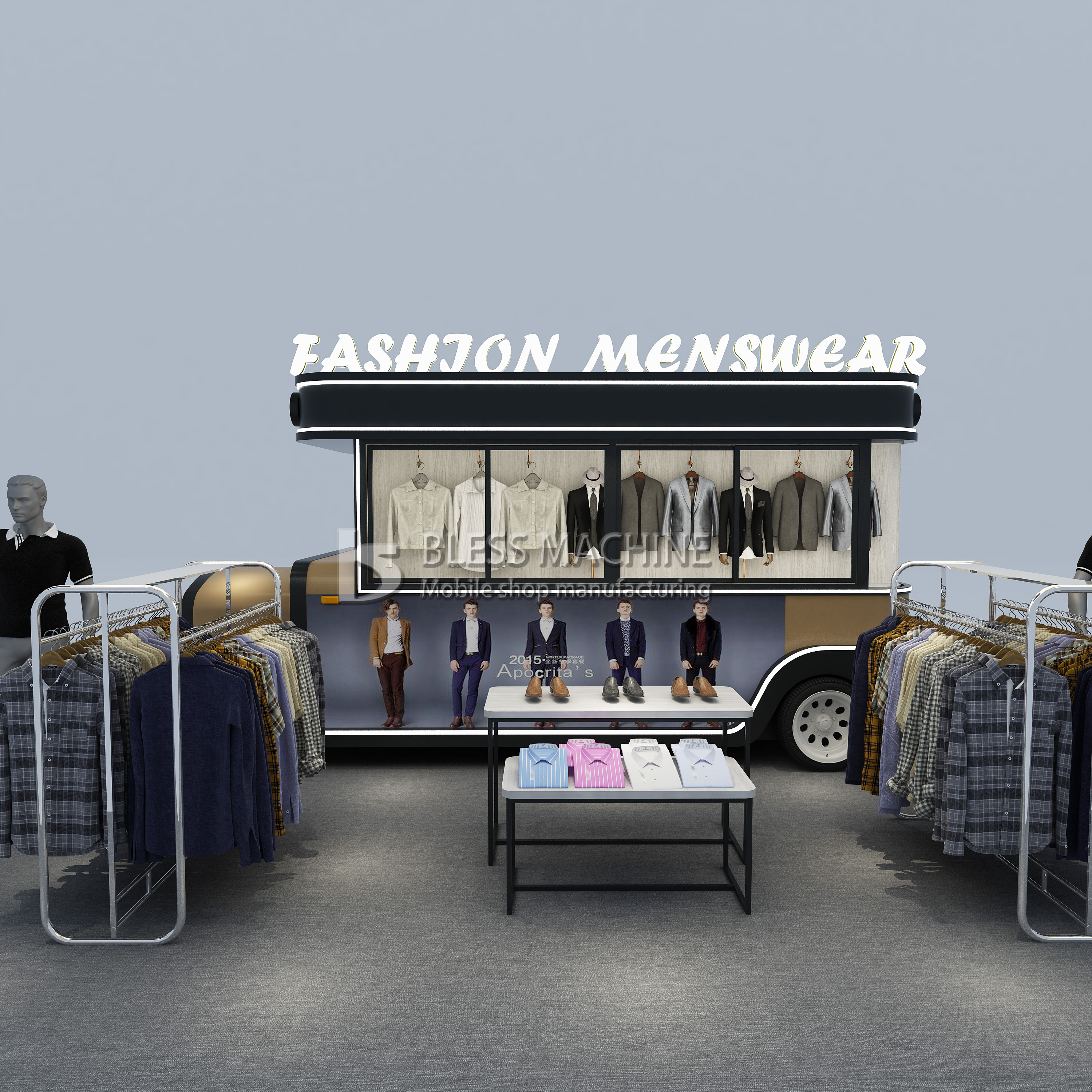 Customerized Electric Mobile Street Fast Food Snack Catering Van Truck Trailer Kiosk