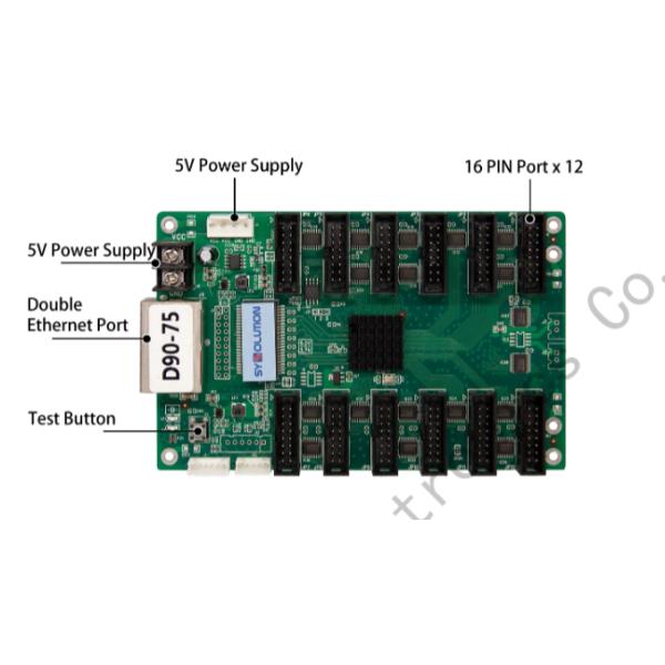 Univisal Receiver D90-75 with 98,304 Pixels 26 Sets of RGB Support RoHs CE-EMC Compliant