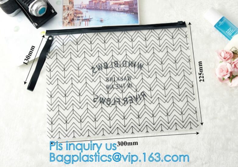 Custom waterproof pvc slider zipper wet bikini bag, zipper lock slider bag/resealable pvc slider zip poly bag, resealabl