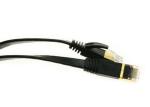 FTP STP Flat Cat6e Ethernet Cable / Patch Cord Cable Custom Length And Color