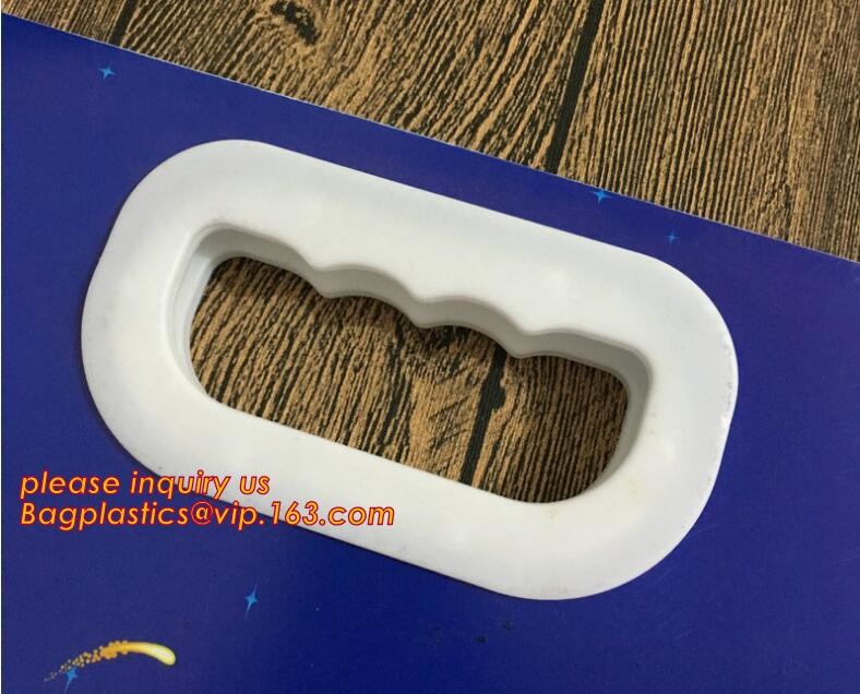 Promotional customized high quality soft loop plastic cloth bag,manufacturer custom soft loop handle polyethylene PE pla