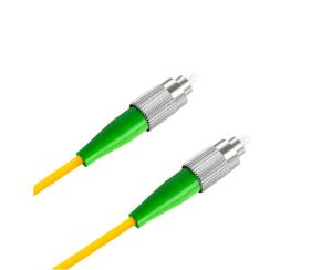 China FC APC Yellow Optical Fiber Patch Cord Single Mode Simplex 3.0 Cable Simplex Core on sale