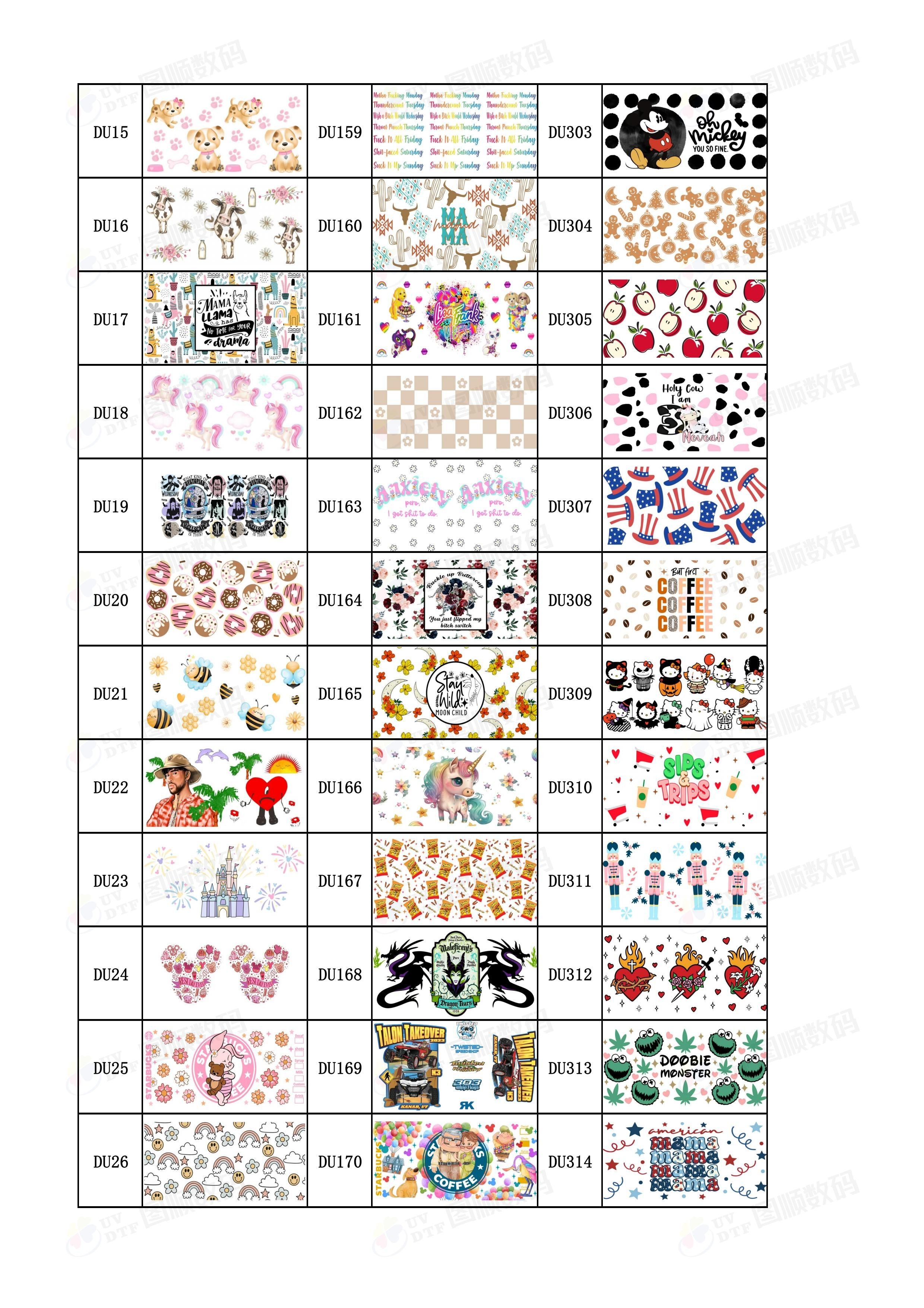 16Oz Digital UV Printing DTF Tumbler Wraps Printable Transfer Paper For Glass