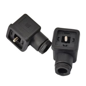 China PVC TPU DIN43650 2P Solenoid Valve Coil Connector AC DC 18mm M3x28 IP65 wholesale