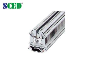 China 6mm2 Rail Mount Terminal Block 600V 30A AWG 30 - 10 Terminal Width 6.2mm wholesale