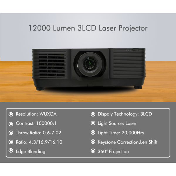 12000 Lumens 3D Mapping Projector Ideal for Museums and Cultural Events