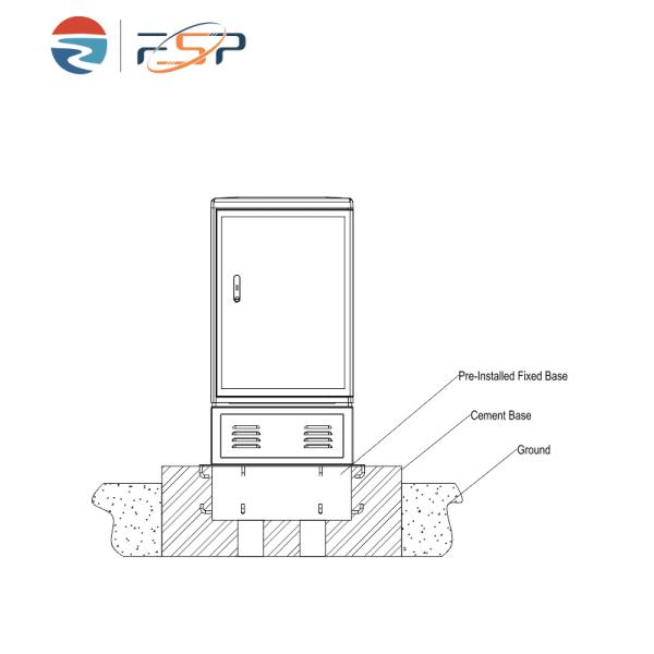 Connector Type SC FC LC ST FDC 48A FTTH Outdoor Waterproof Fiber Distribution Cabinet