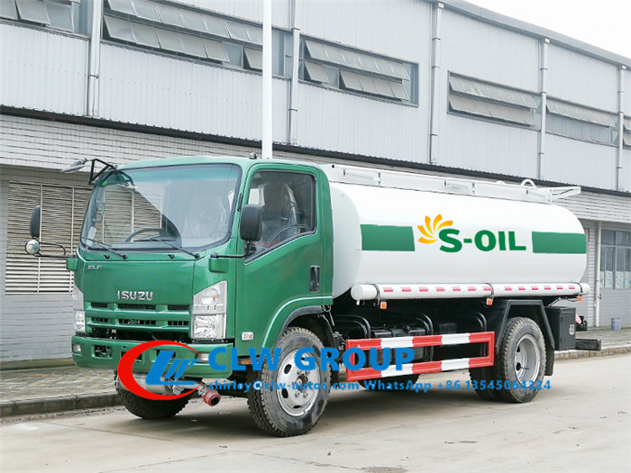 China 8T 10T ISUZU 190HP Carbon Steel Oil Tanker Truck on sale
