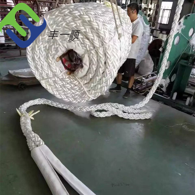 72mm Boat Polypropylene Tow Rope 8 Strand For Marine Equipment