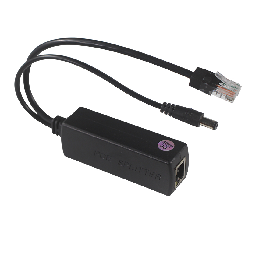 48V to 24V 12V 5V POE Splitter with 2 RJ45 Ports 1Gbps
