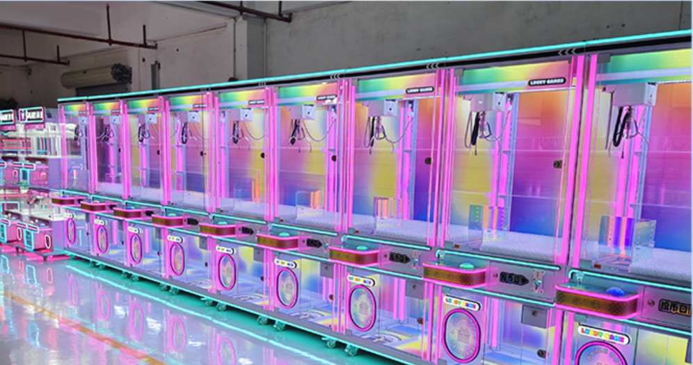 Colorful Doll Grabbing Machine Arcade Toy Grabber Machine For Game Center