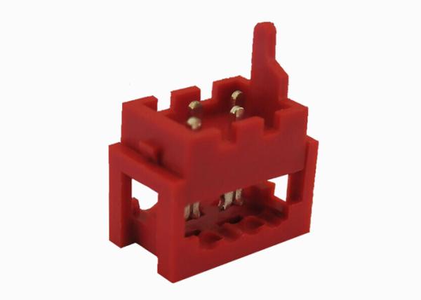 Quality High Reliability Slotted IDC Connector 1.27mm Male Pin Header UL 94V 0 Insulator for sale