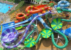 China Fiberglass Material Custom Water Slides Tubes OEM Create Amusement Park wholesale