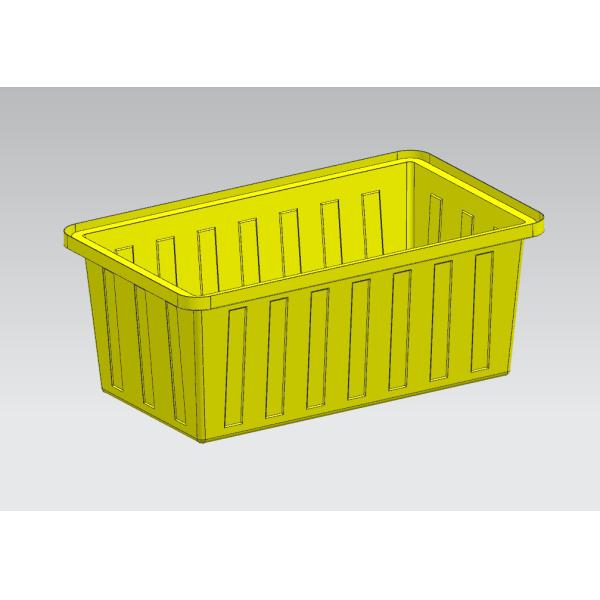 Customizable square box mold for making plastic products
