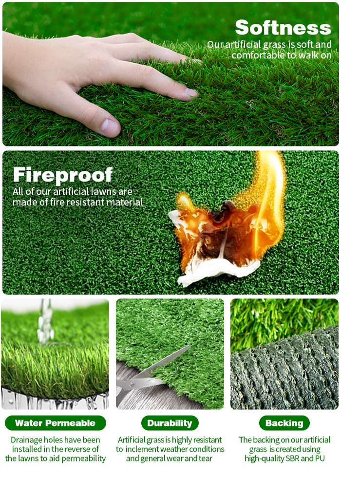 PE PP Artificial Grass Carpet Roll Fake Grass Rug 60cm*80cm 100cm*120cm