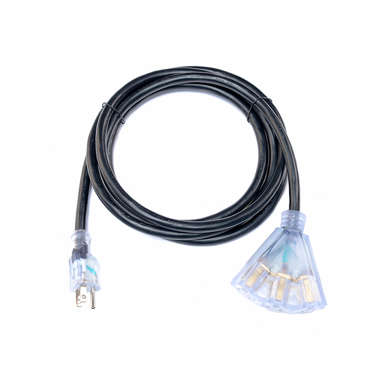 ETL Approved Heavy Duty 10 ft Long 12 Gauge Extension Cords 50 Feet 2 Prong Light Cord NEMA Male NEMA Female US 3-prong