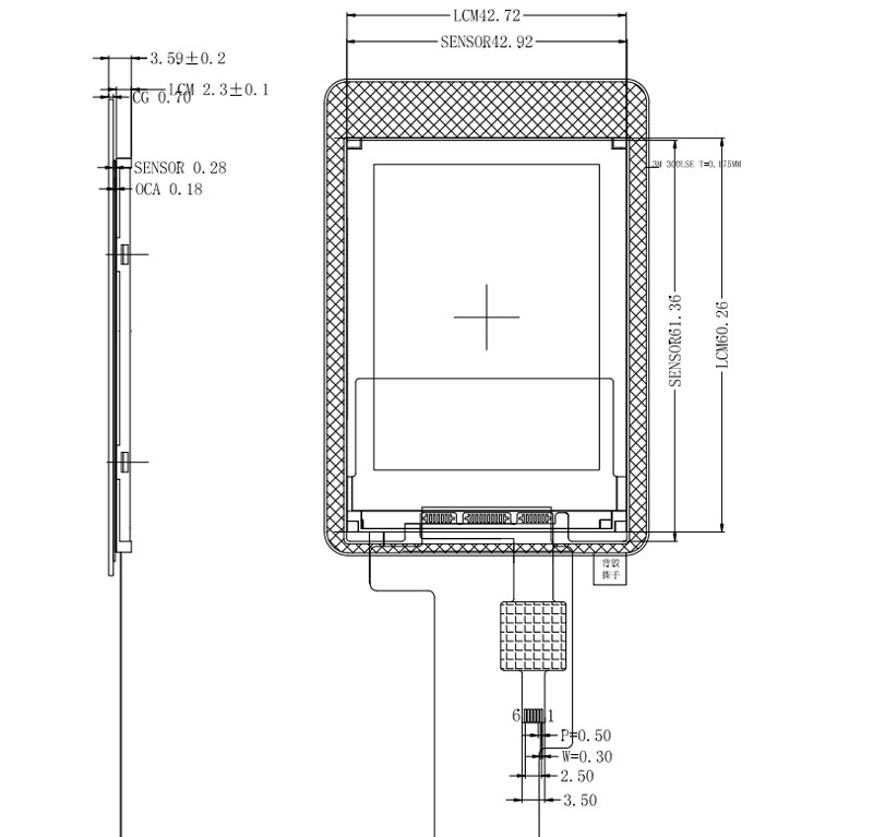 2.4 Inch PCAP TFT LCD Display Sunlight Readable, 15 Pin SPI 2.4 Inch All Viewing Angle TFT LCD With CTP