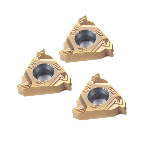 Cermet ISO Metric Lathe External Grinding Threading 16ERI200 Inserts With Coating