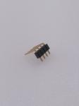 PCB Pin Header Connector , 2.54mm Pitch Single Row Pin Header 1x4P Right Angle