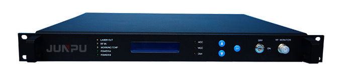 1550nm External Catv Fiber Optic Transmitter 2 Output Per Port 7dbm With Snmp