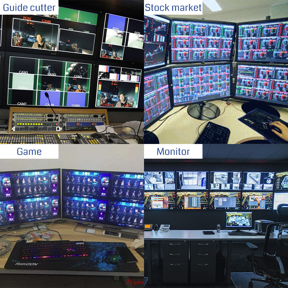 8 Input1 Output 8x1 HDMI Multi Viewer 3840x2160@30Hz With IR Remote Control