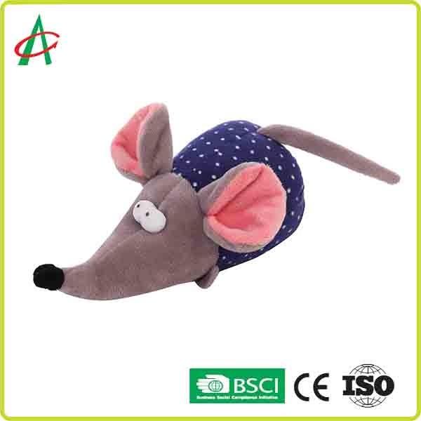 Quality Indestructible Cat And Dog Squeaky Soft Toys Mouse Shaped Plush Toy for sale