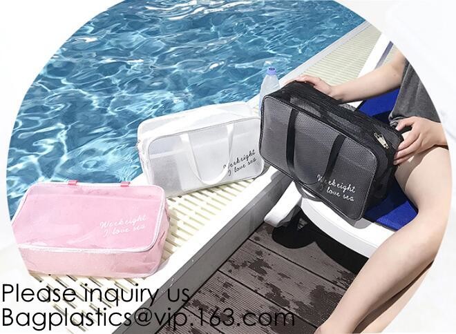 Custom Clear Pvc Lady Handbag Set Transparent Beach Tote Bag With Inner Pouch,Shoulder Tote Holographic PVC Beach Bag
