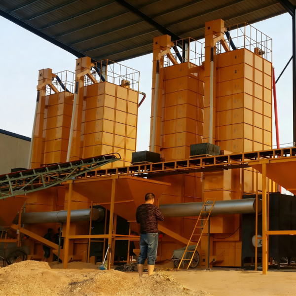 Horizontal Multislot 30000kg Batch Indrect Rice Dryer Machine Paddy For Sell