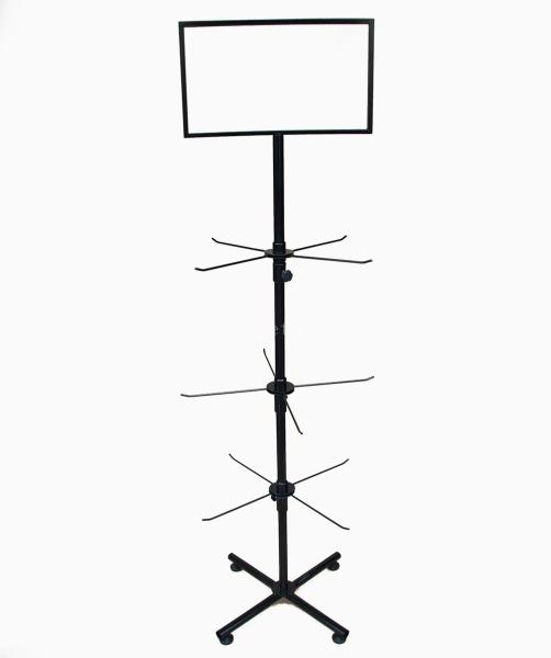 Quality 3 Tiers 550mm Width 1780mm Height Rotating Display Rack For Phone Case for sale