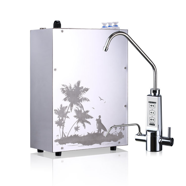 Silver color 7 plates alkaline water filter , JM - 907 water ionizer machine