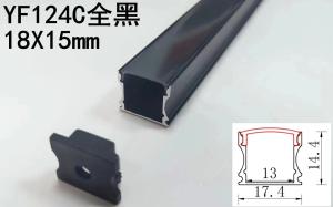 Sliver Black Housing Cover Stair Mounted Aluminum Profile