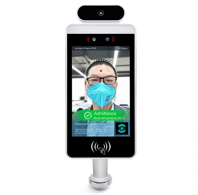 Green Pass face recognition thermal camera Access Control Multi Languages 0